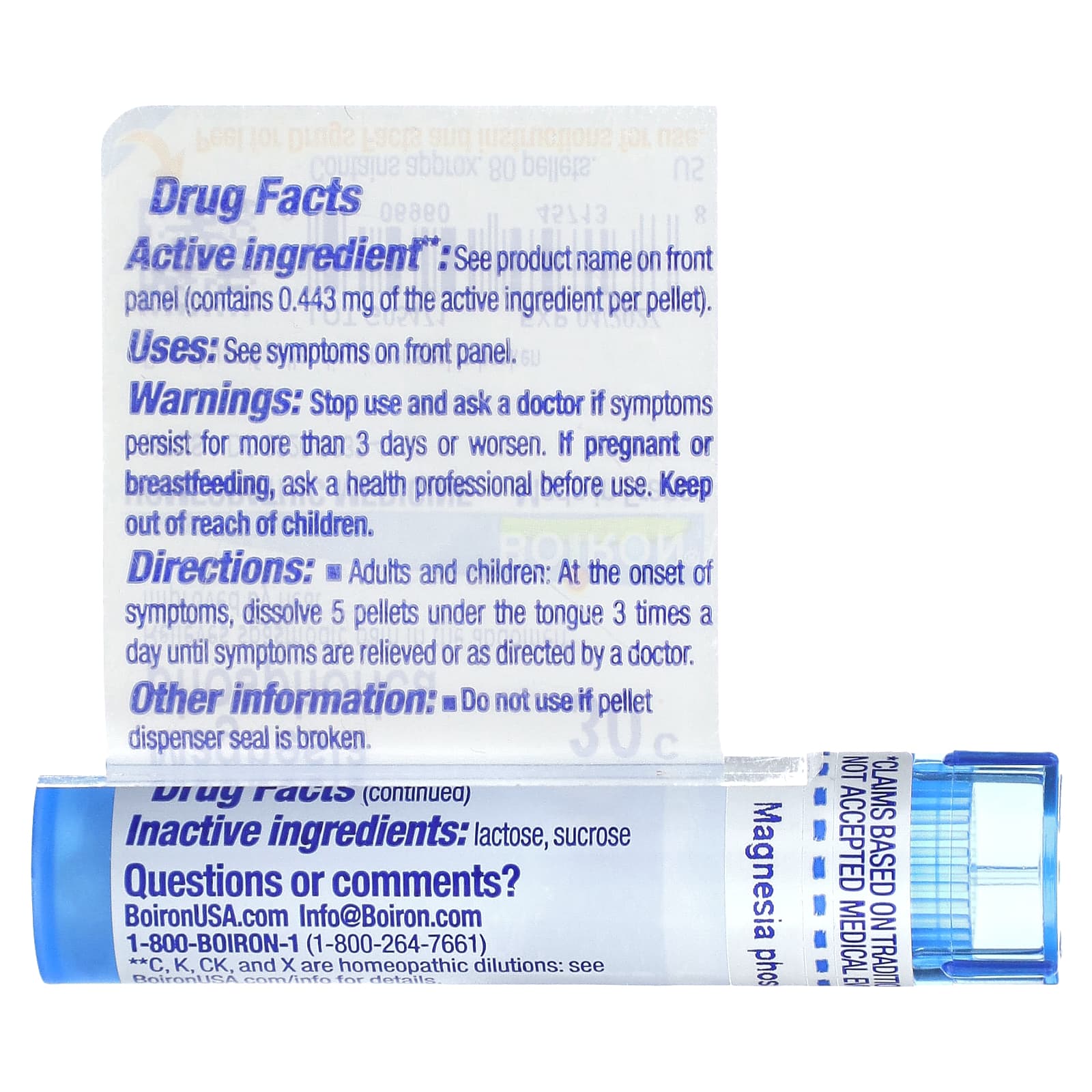 Boiron Magnesia Phosphorica 30C Homeopathic Relief for Muscle Cramps - Image 2