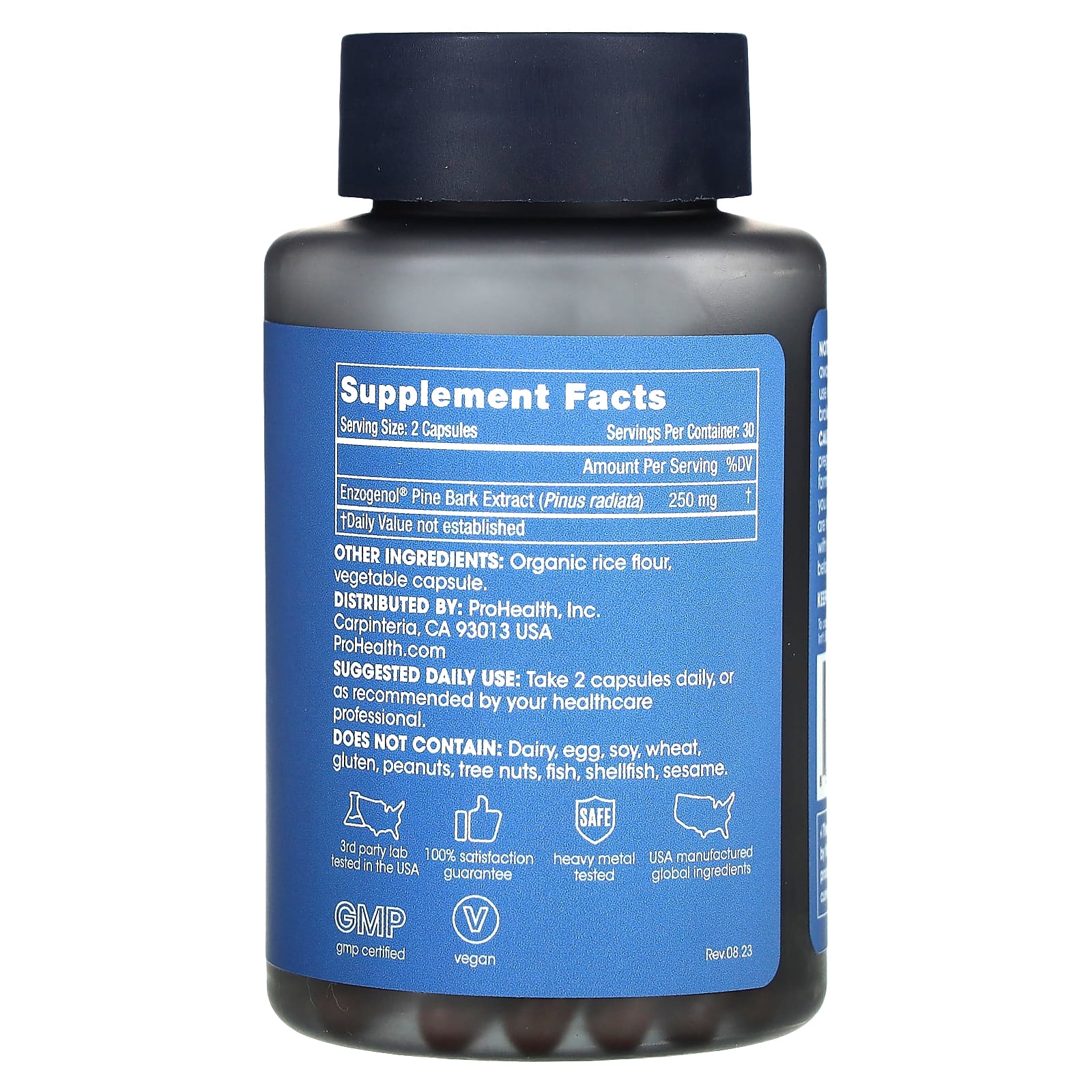 ProHealth Longevity, Enzogenol Pine Bark Extract, 60 Capsules (125 mg per Capsule) - Image 2