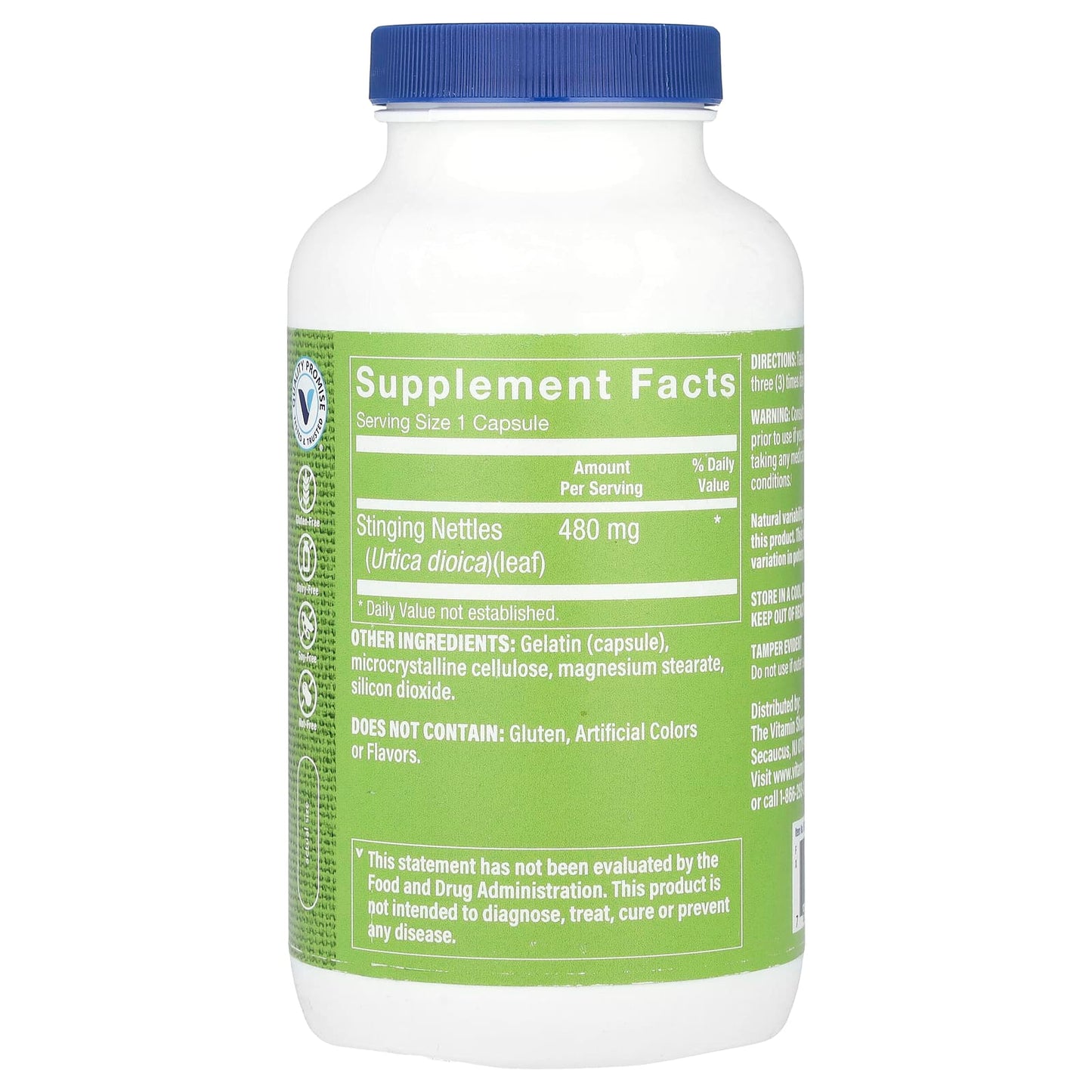 The Vitamin Shoppe, Stinging Nettles, 480 mg, 300 Capsules