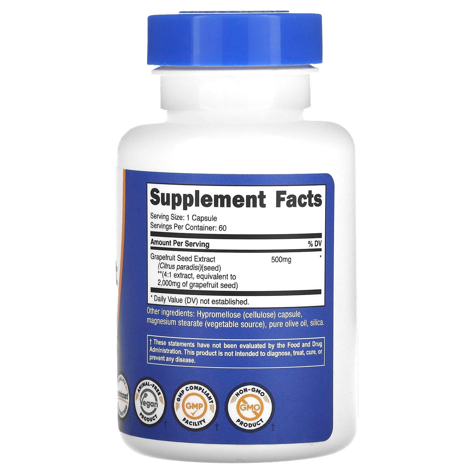 Nutricost, Grapefruit Seed Extract, 2,000 mg, 60 Capsules - Image 2