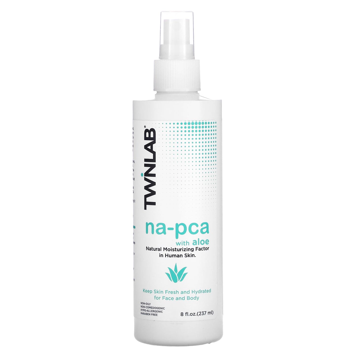 Twinlab, Na-PCA with Aloe Vera, For Face and Body, 8 fl oz (237 ml) - Image 1