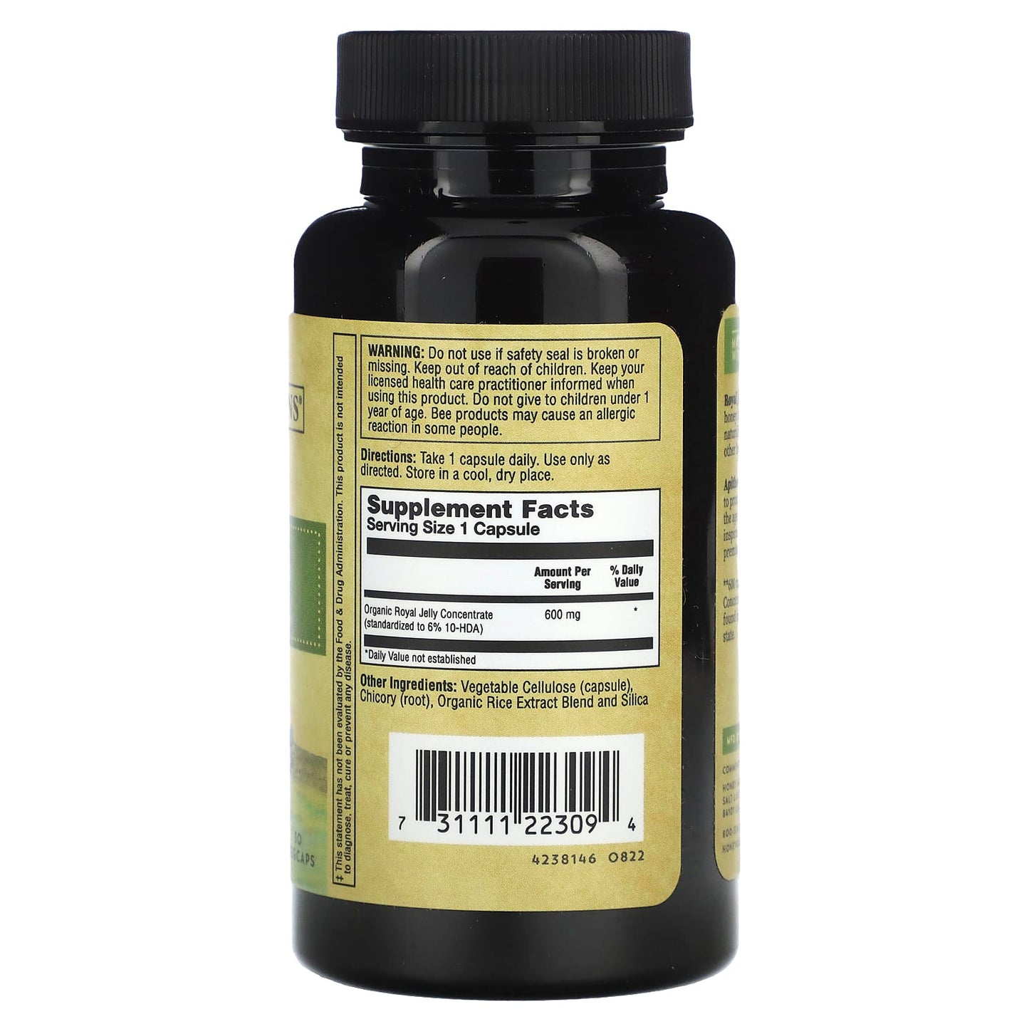 Premium Royal Jelly Supplement - 2000mg, 30 Vegcaps by Honey Gardens - Image 2