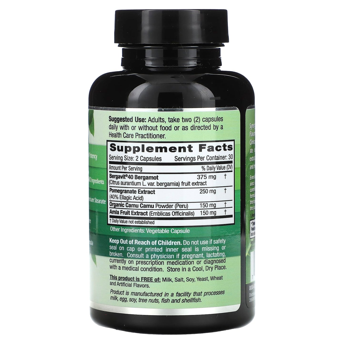 Emerald Laboratories Bergamot+ 60 Veg Caps for Cardiovascular Health - Image 2