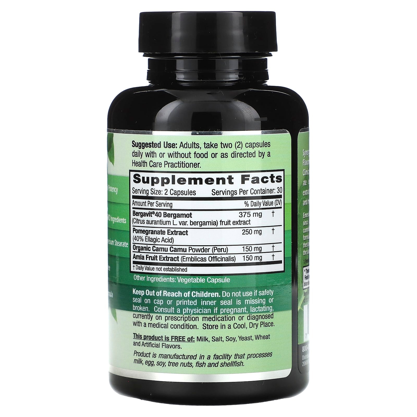 Emerald Laboratories Bergamot+ 60 Veg Caps for Cardiovascular Health - Image 2