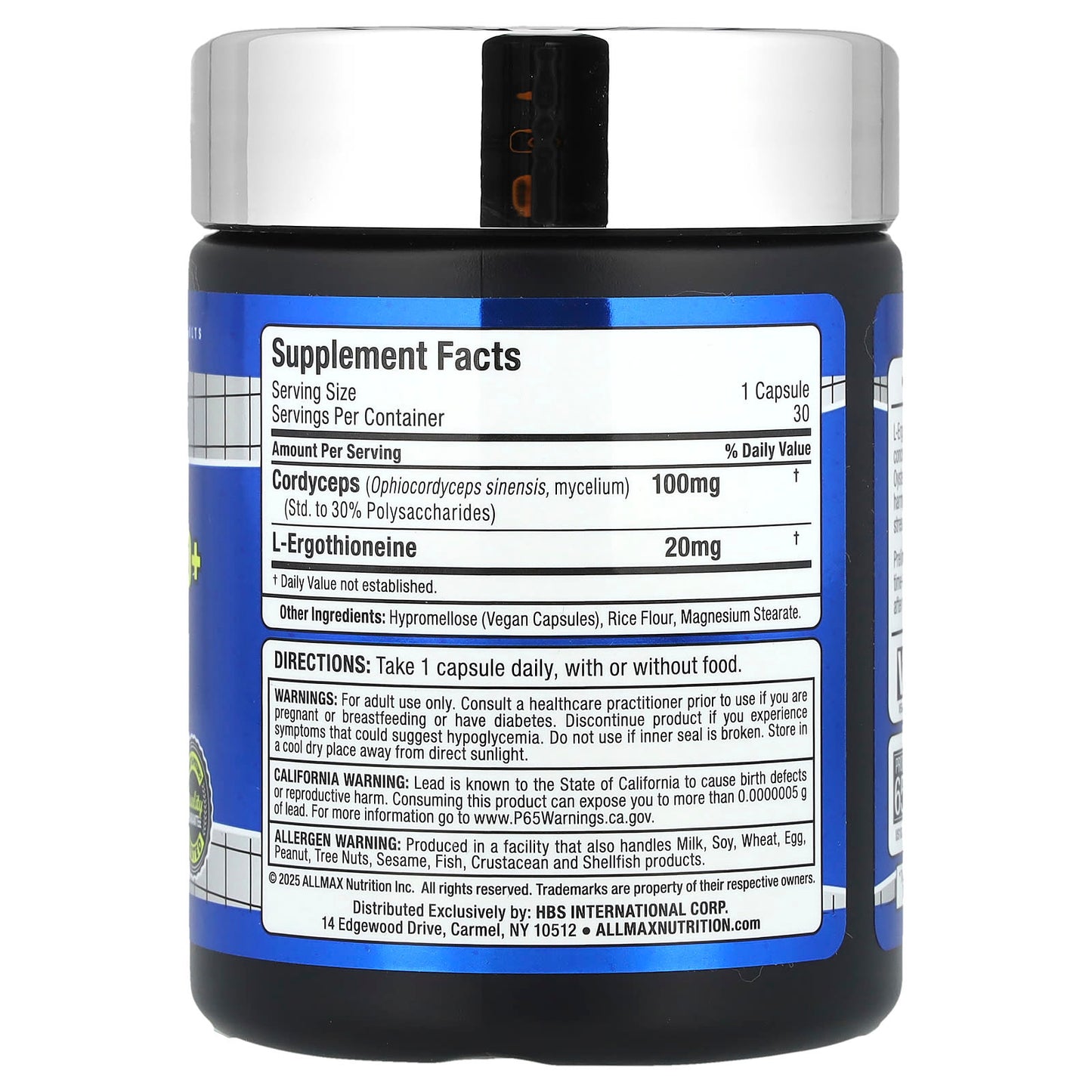 ALLMAX L-Ergothioneine Supplement - Antioxidant for Muscle Recovery - Image 2