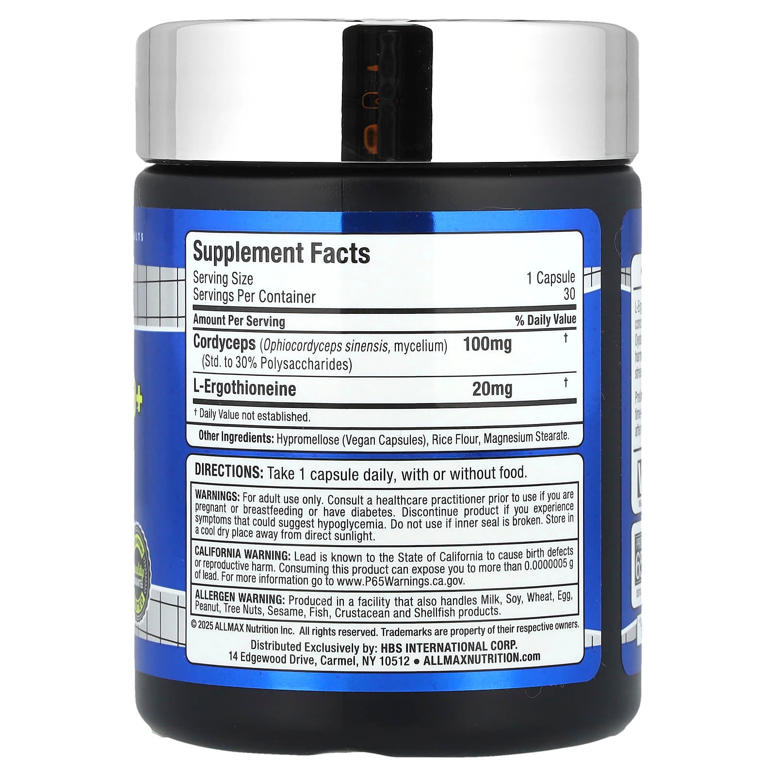ALLMAX L-Ergothioneine Supplement - Antioxidant for Muscle Recovery - Image 2