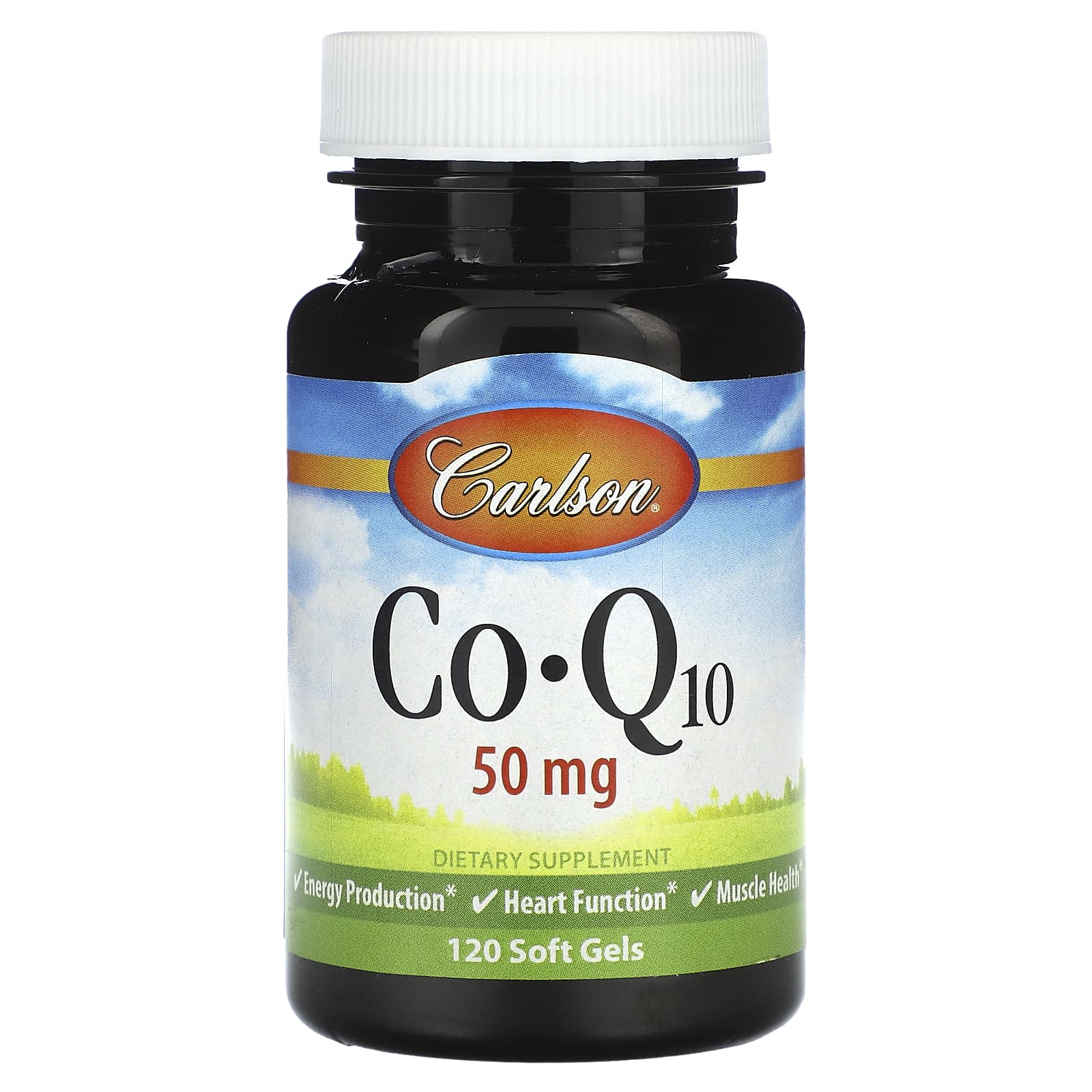 Carlson CoQ10 120 Softgels for Heart Health and Energy - Image 1