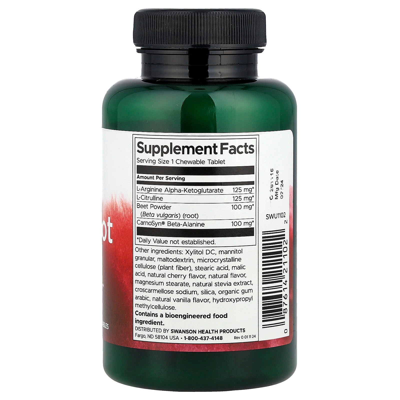 Swanson, Beet Root NO+, 60 Chewables - Image 2