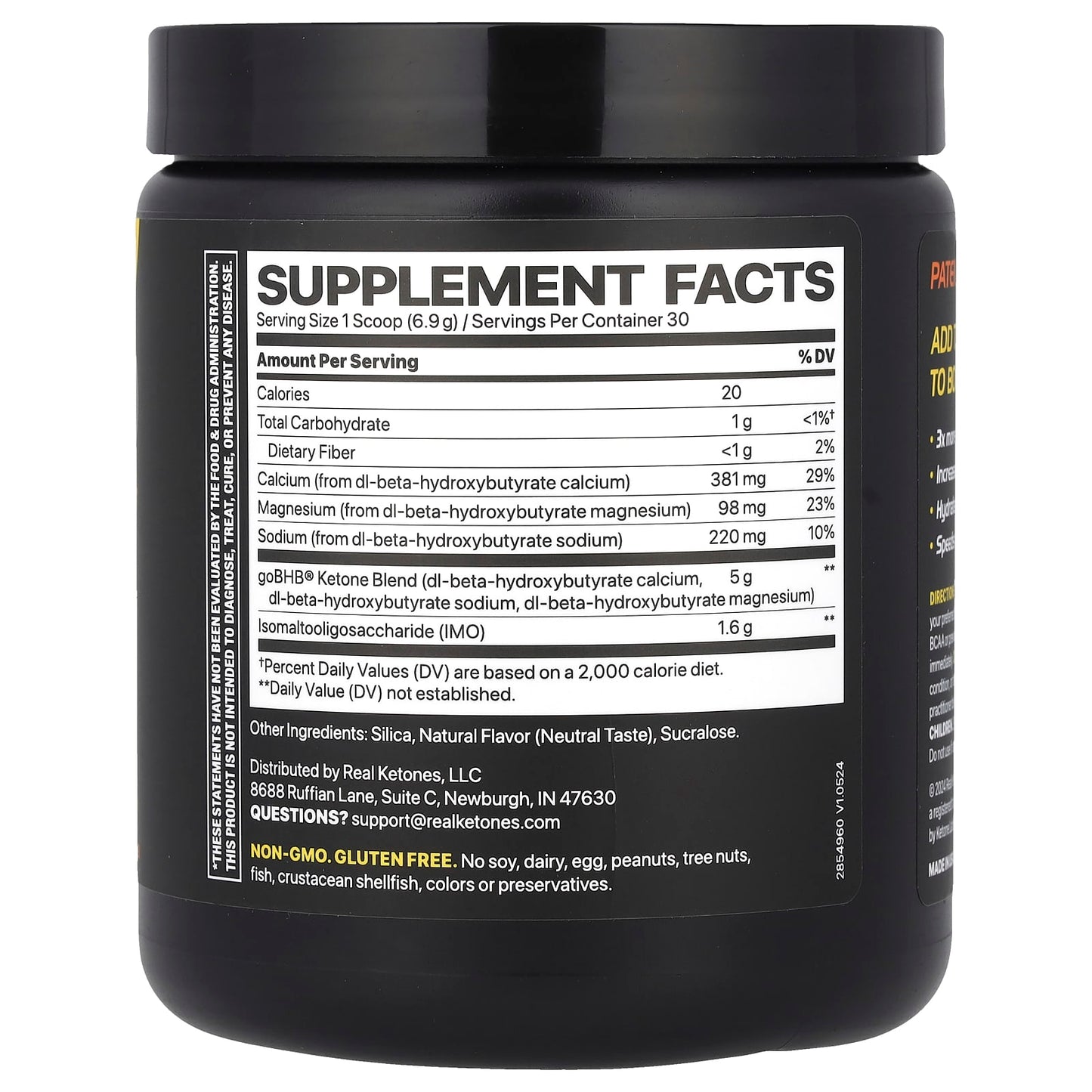 Real Ketones, Elevate, BHB 5000, Neutral, 7.3 oz (207 g) - Image 2