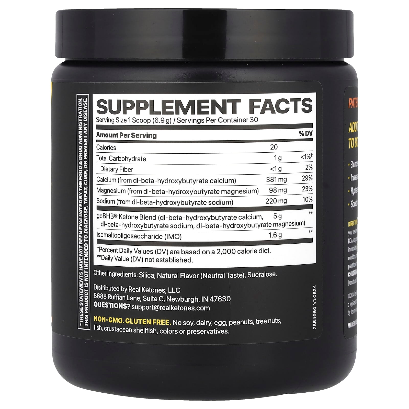 Real Ketones, Elevate, BHB 5000, Neutral, 7.3 oz (207 g) - Image 2