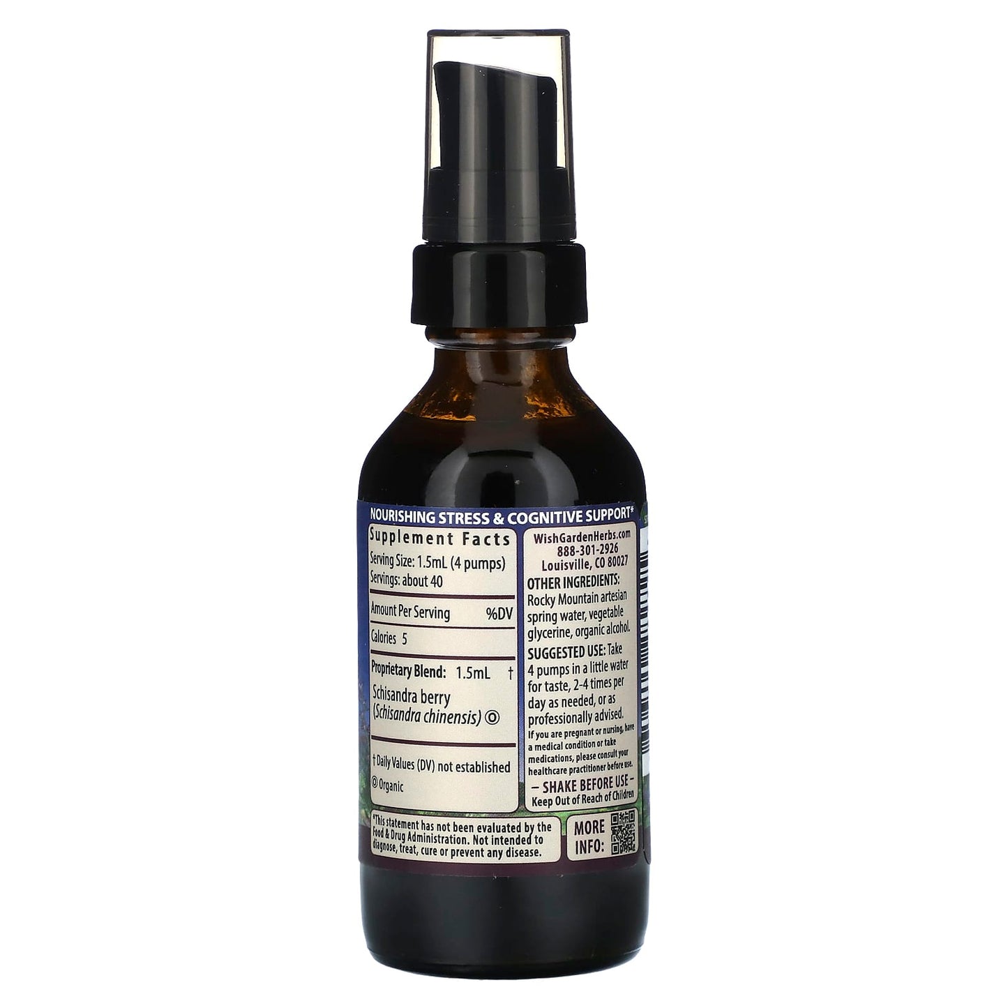 WishGarden Herbs, Schisandra, 2 fl oz (59 ml) - Image 2