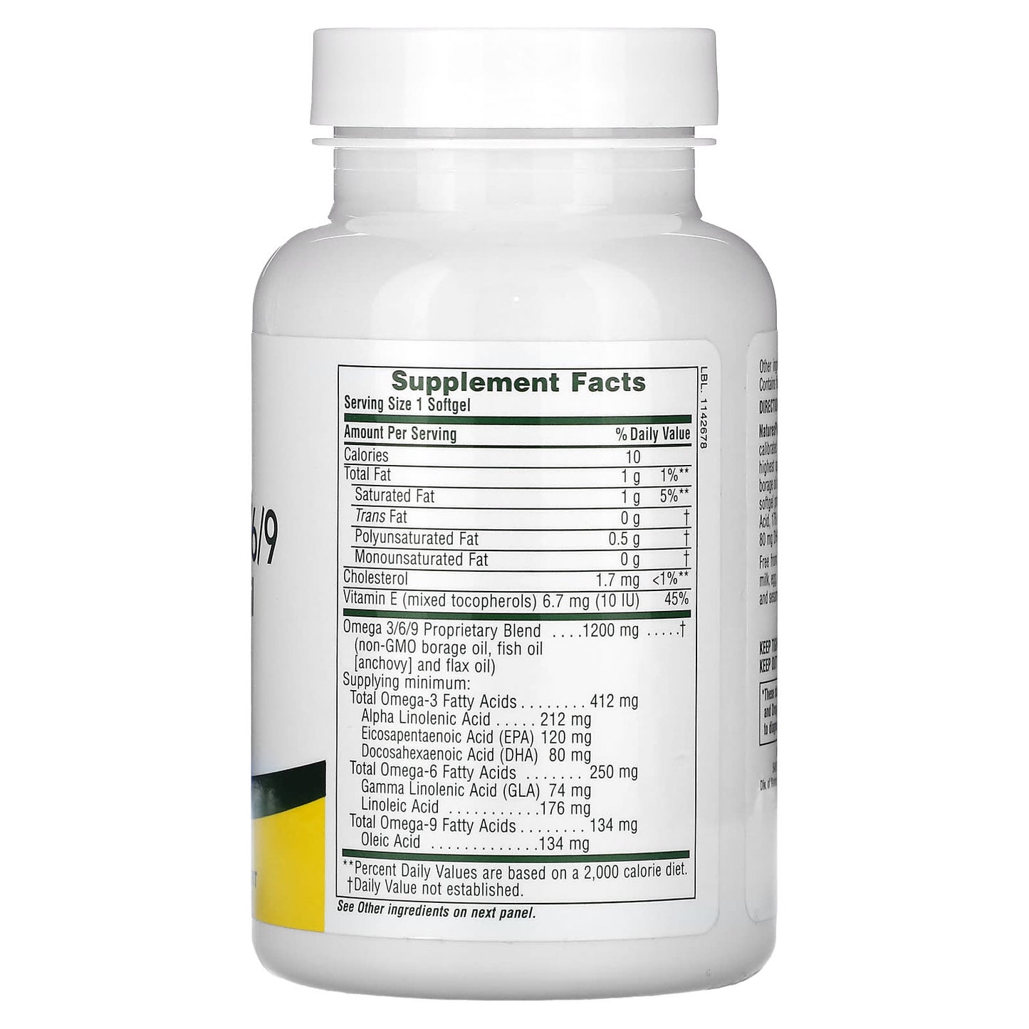NaturesPlus, Ultra Omega 3/6/9, 60 Softgels - Image 2
