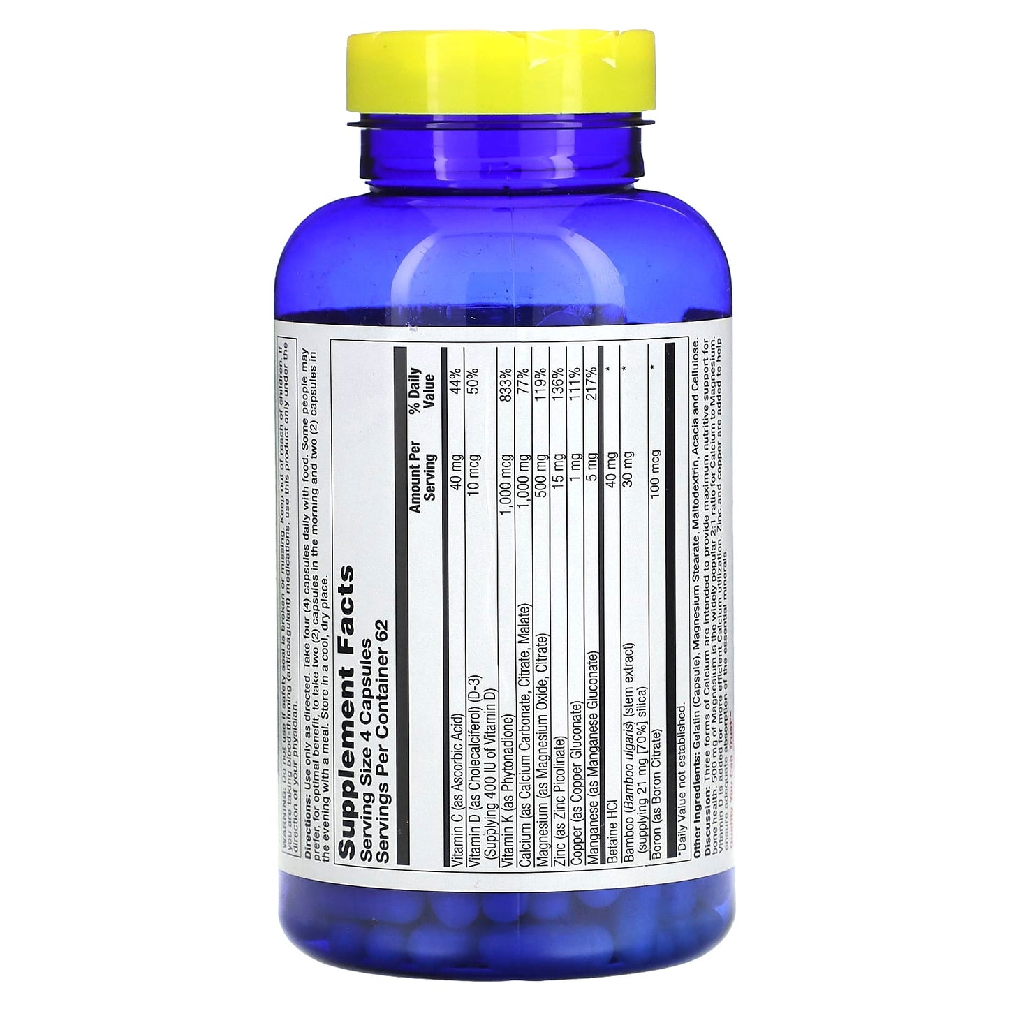 Nature's Life, Reinforce Bone Formula, 250 Capsules - Image 2
