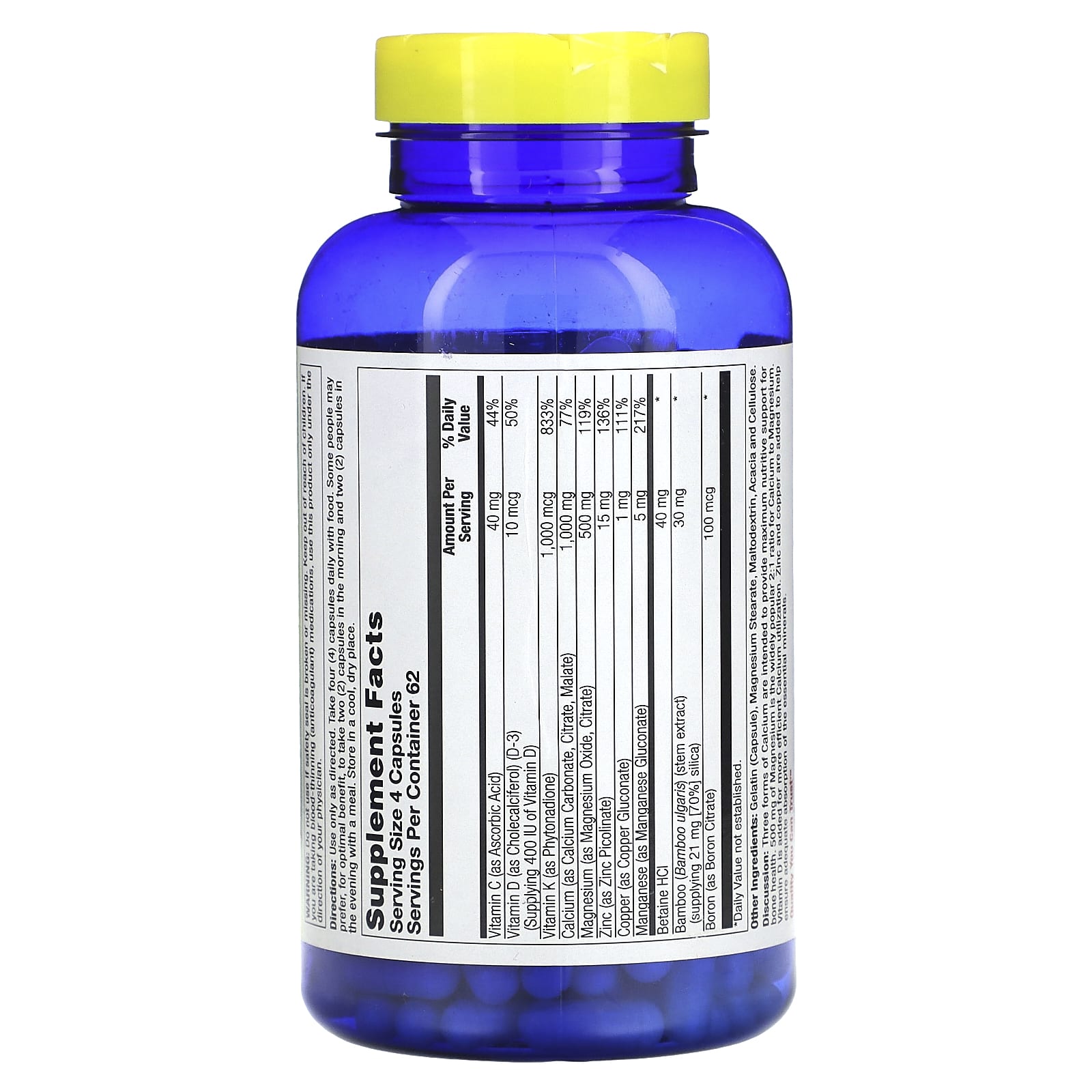 Nature's Life, Reinforce Bone Formula, 250 Capsules - Image 2