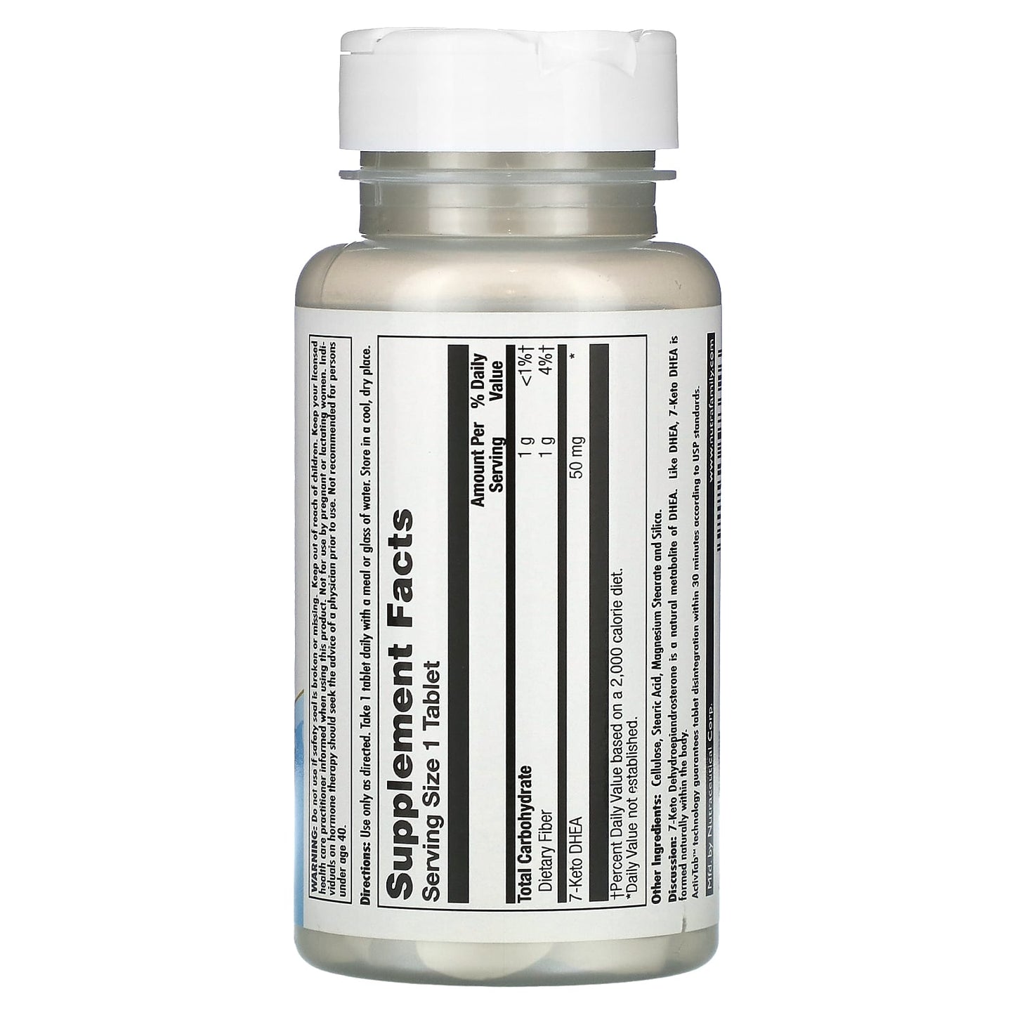KAL 7-Keto DHEA Supplement, 50mg, 30 Tablets for Metabolism Support - Image 2