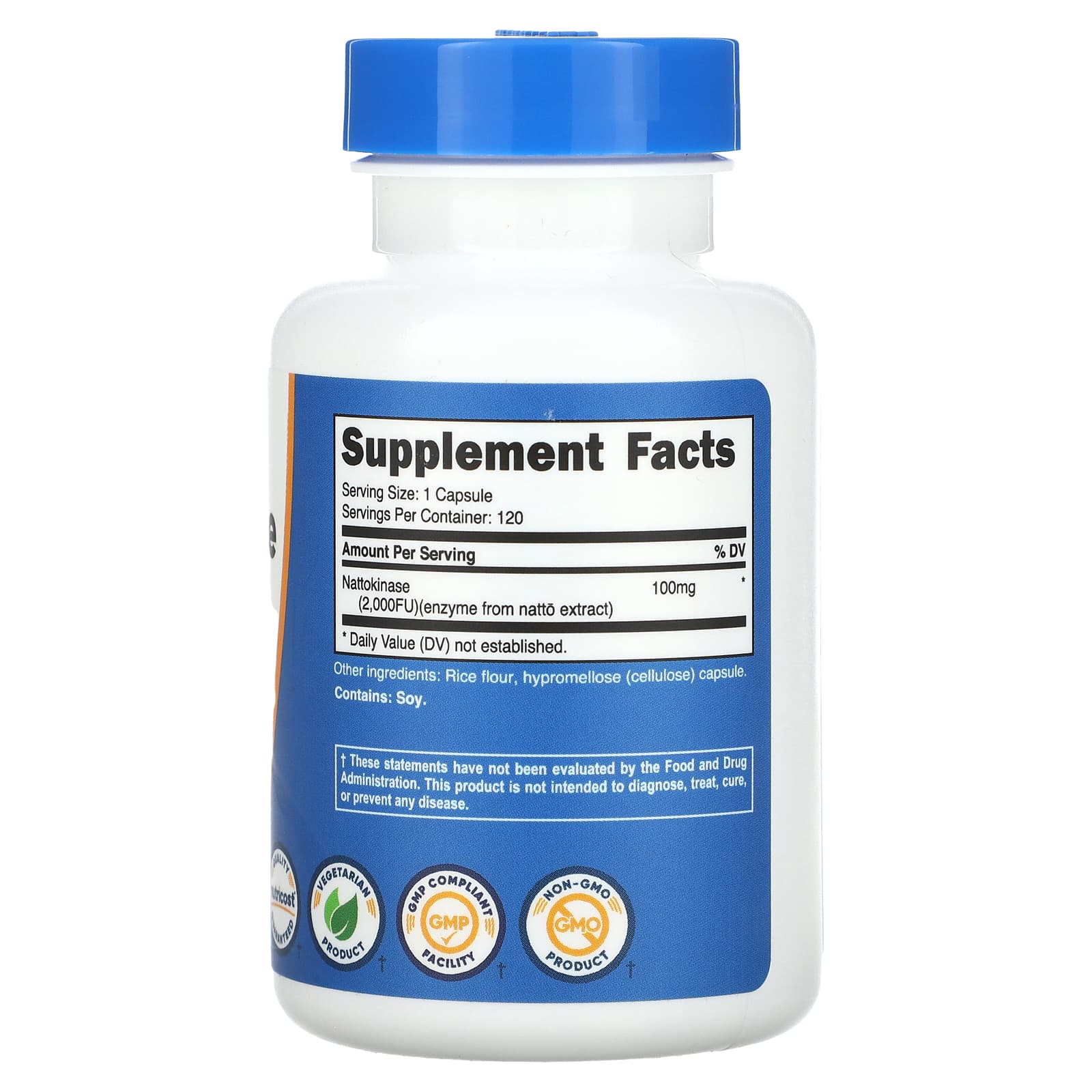 Nutricost, Nattokinase, 2,000 FU, 120 Capsules - Image 2