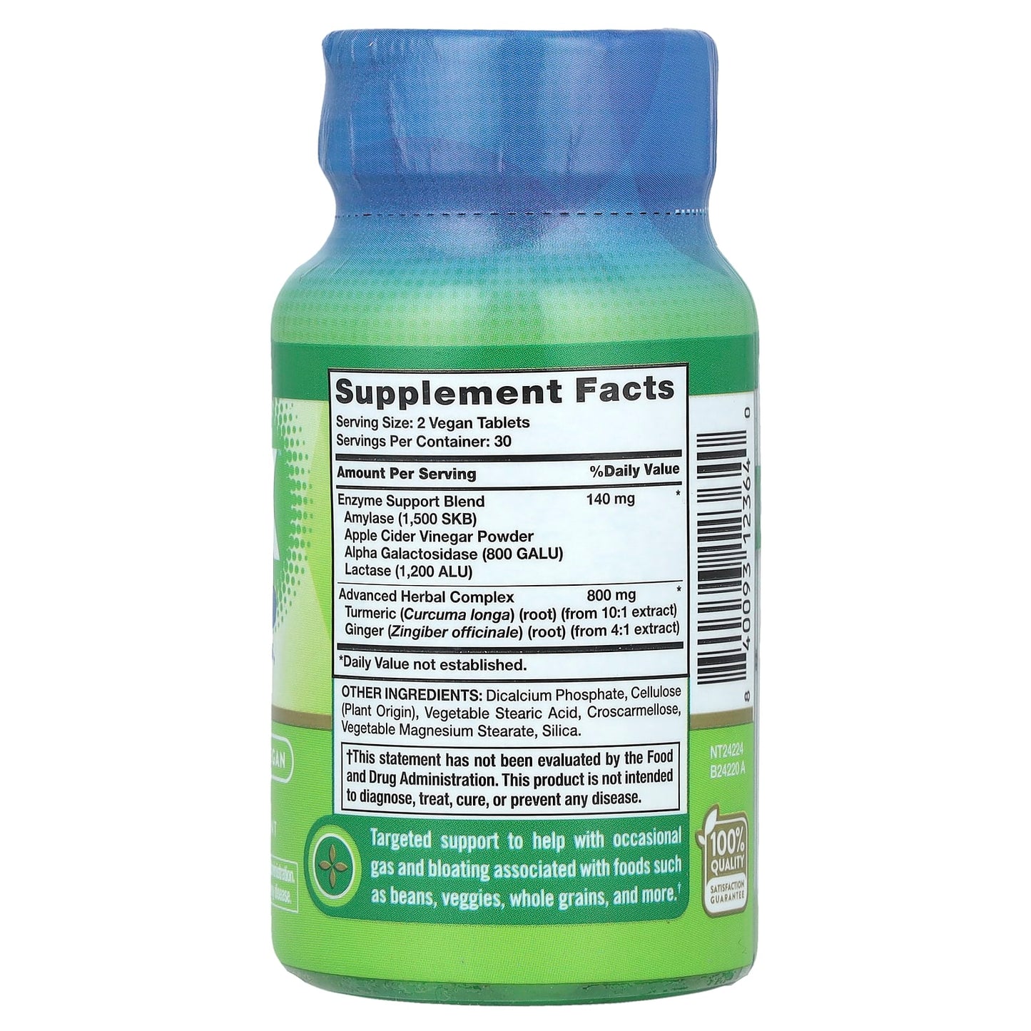 Nature's Truth, Bean Digest X™ Complete, 60 Tablets - Image 2