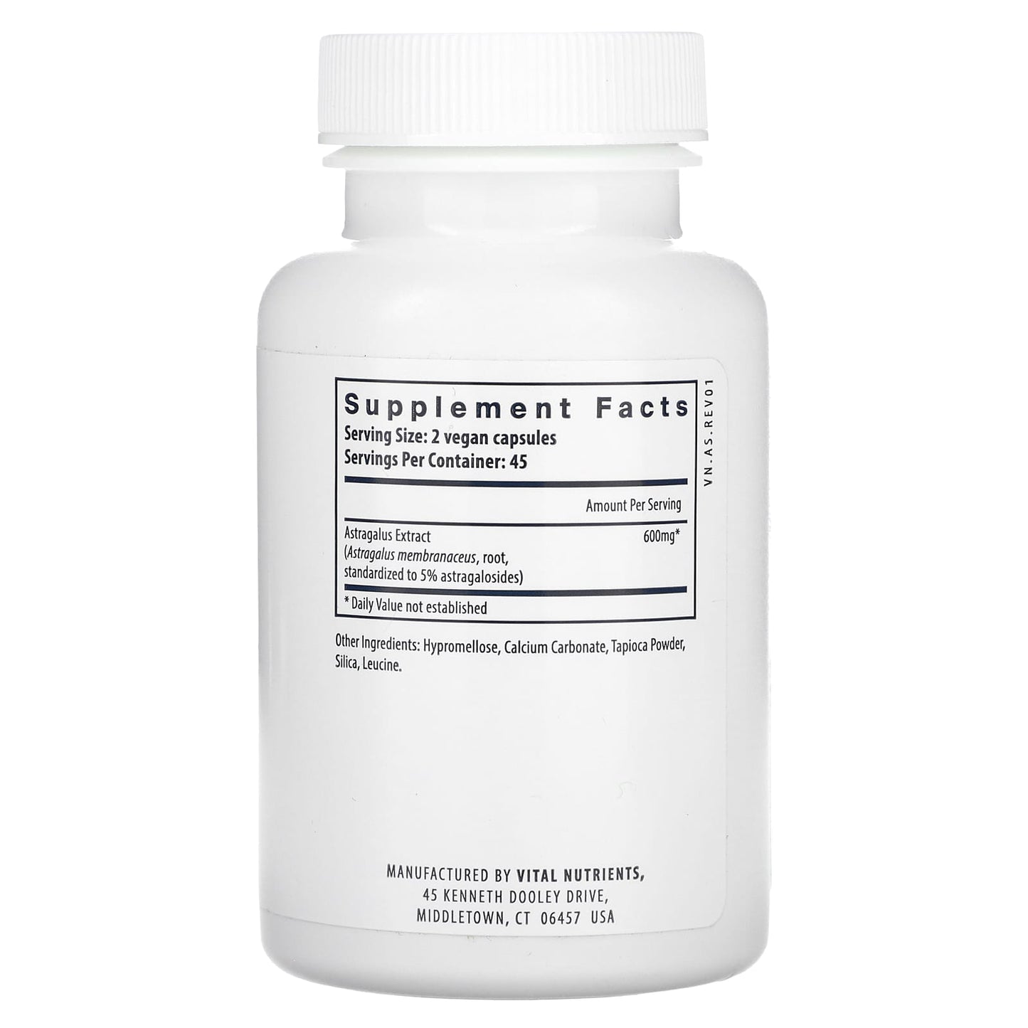Vital Nutrients, Astragalus Root Extract, 90 Vegan Capsules (300 mg per Capsule) - Image 2