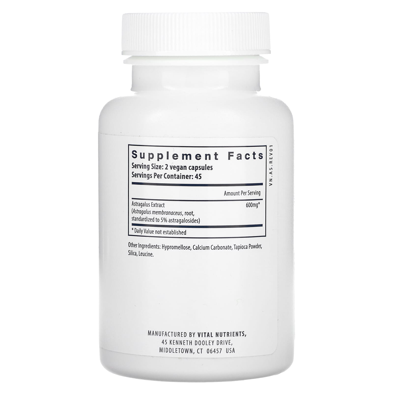 Vital Nutrients, Astragalus Root Extract, 90 Vegan Capsules (300 mg per Capsule) - Image 2