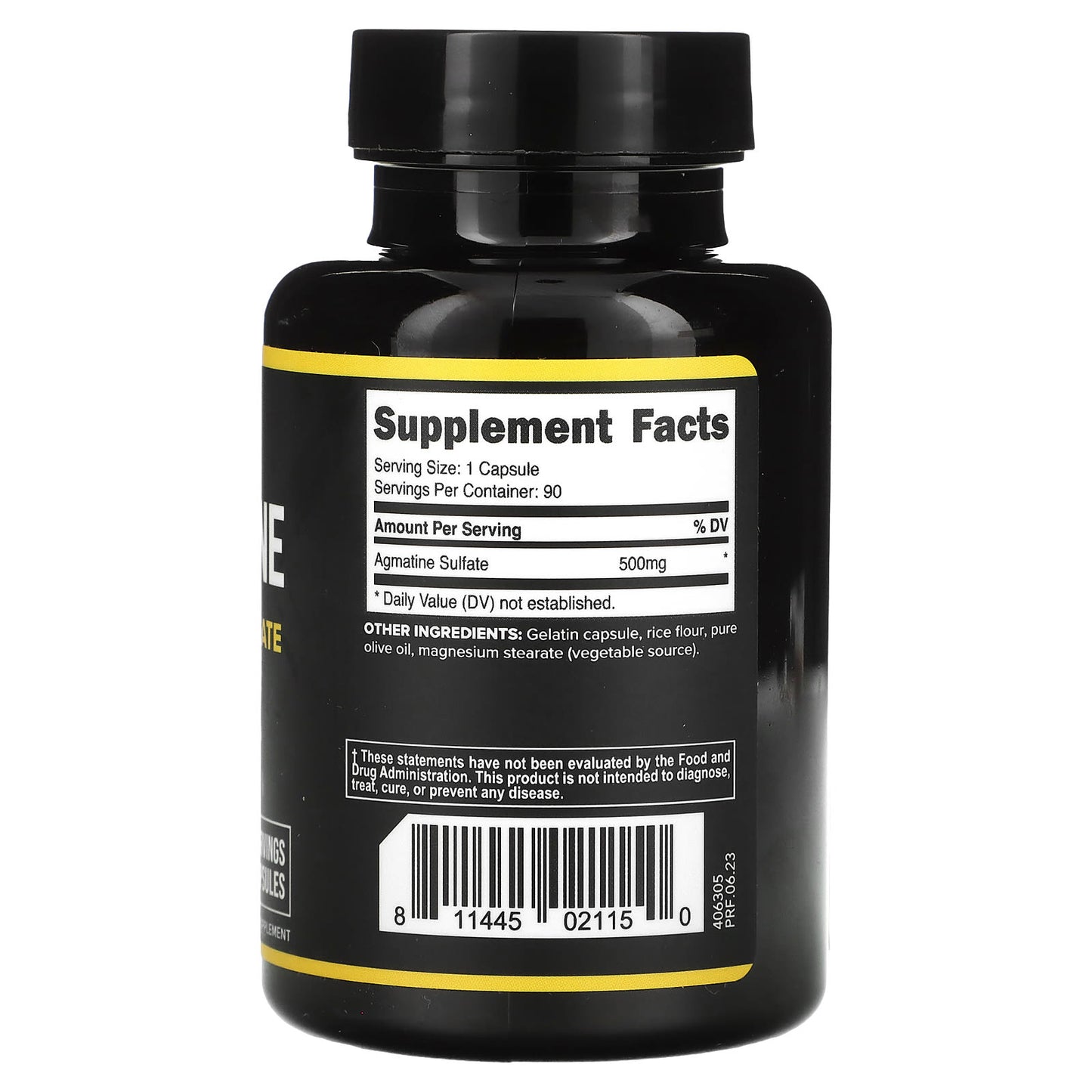 Primaforce, Agmatine Sulfate, 500 mg, 90 Capsules - Image 2