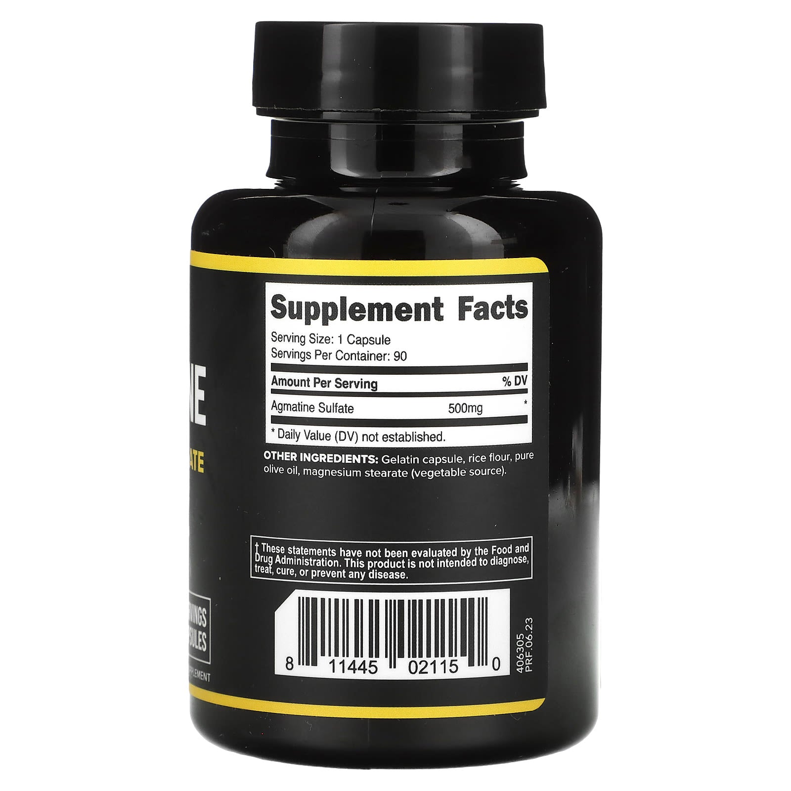 Primaforce, Agmatine Sulfate, 500 mg, 90 Capsules - Image 2