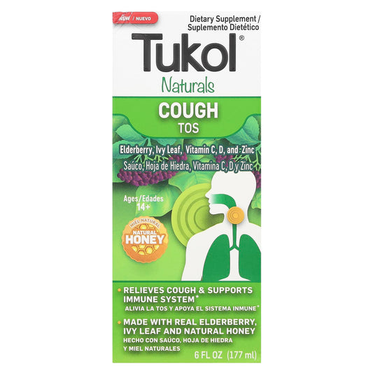 Tukol, Naturals, Cough, Ages 14+, Natural Honey, 6 fl oz (177 ml) - Image 1