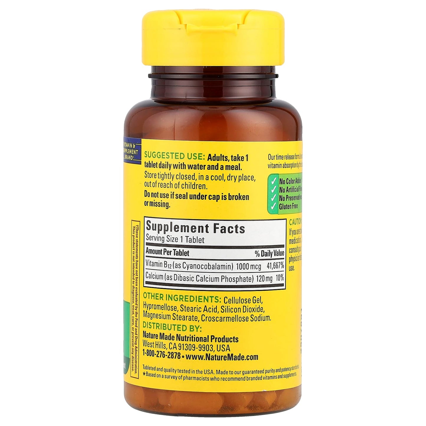 Nature Made, Vitamin B12, Time Release, 75 Tablets - Image 2