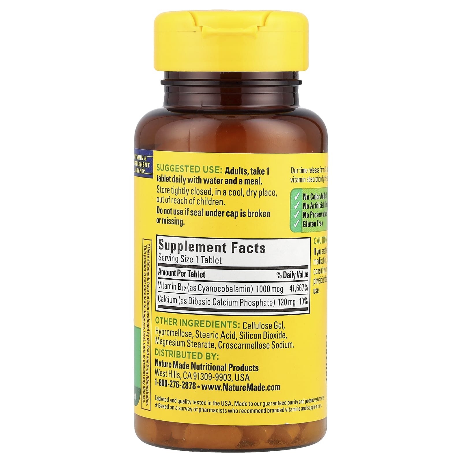 Nature Made, Vitamin B12, Time Release, 75 Tablets - Image 2