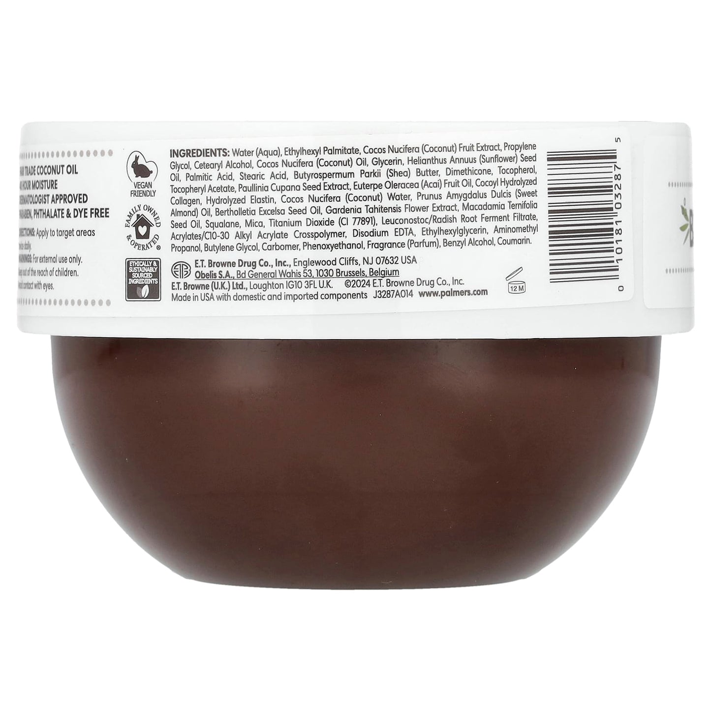 Palmer's, Coconut Oil Formula® with Vitamin E, Brazilian Coco Cream, Whipped, 8.8 oz (250 g) - Image 2