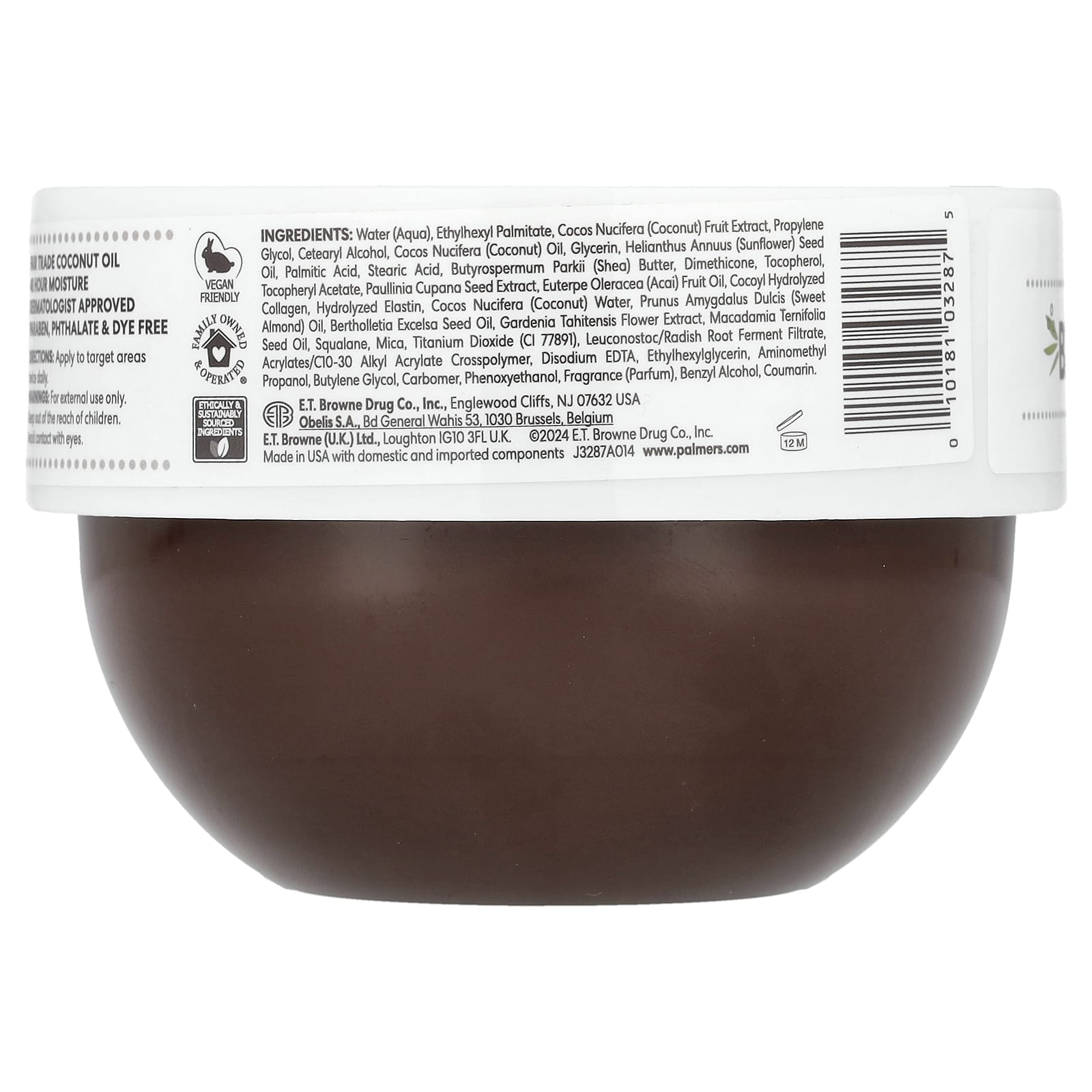 Palmer's, Coconut Oil Formula® with Vitamin E, Brazilian Coco Cream, Whipped, 8.8 oz (250 g) - Image 2