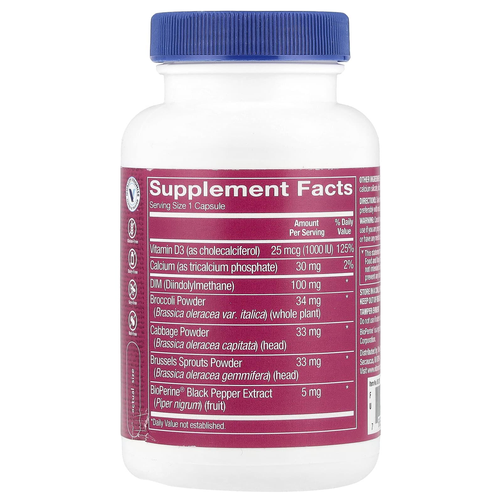 The Vitamin Shoppe, Women's DIM, 120 Capsule - Image 2