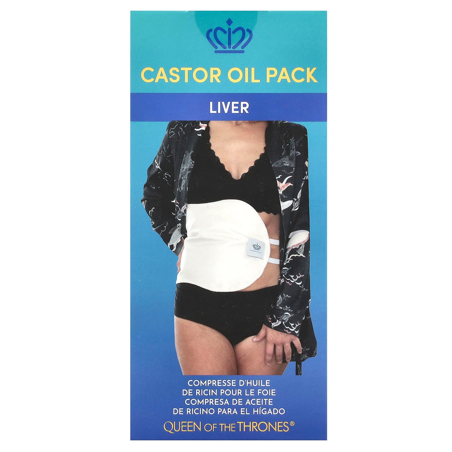 Queen of the Thrones, Castor Oil Pack, Liver, 1 Count - Image 2