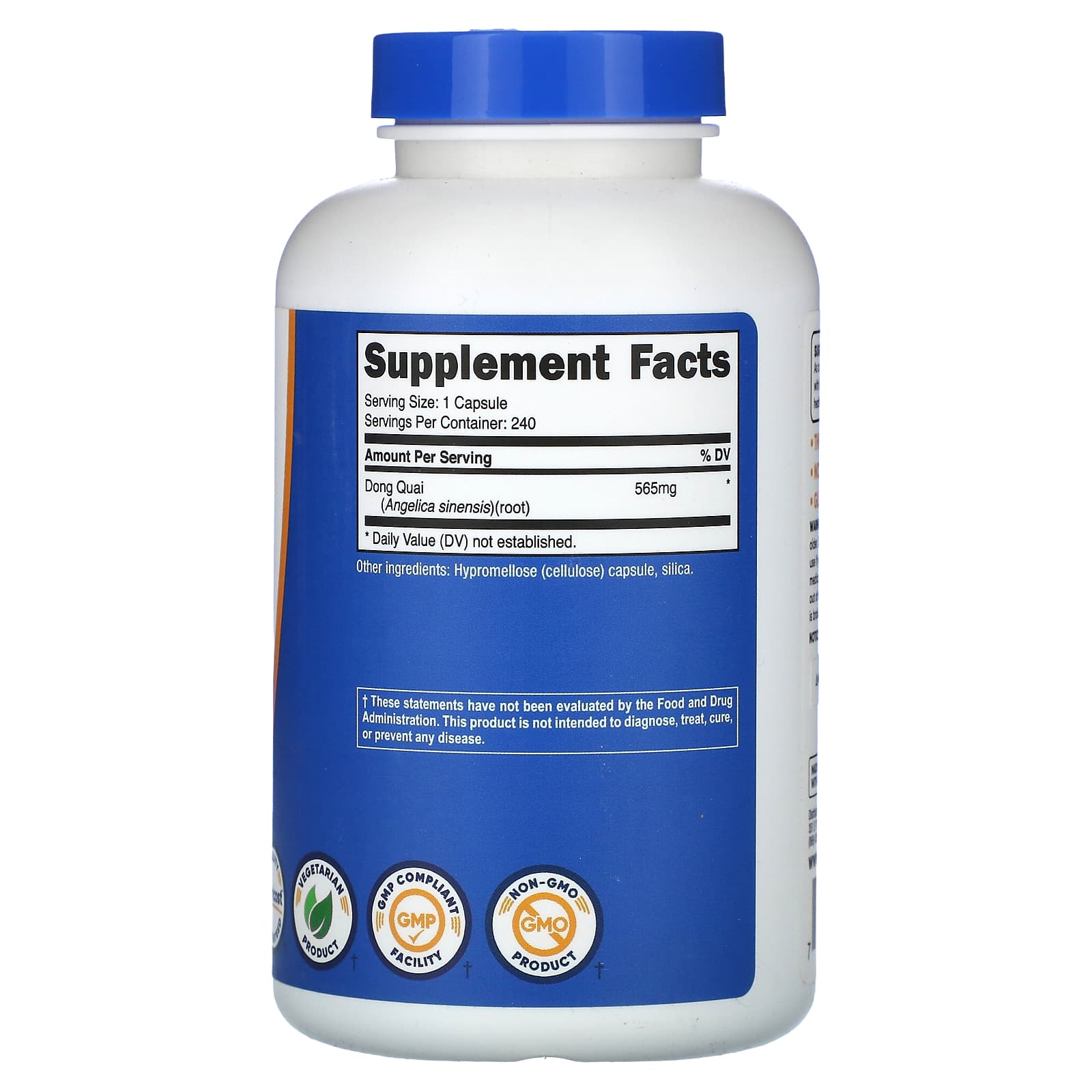 Nutricost, Dong Quai, 565 mg, 240 Capsules - Image 2