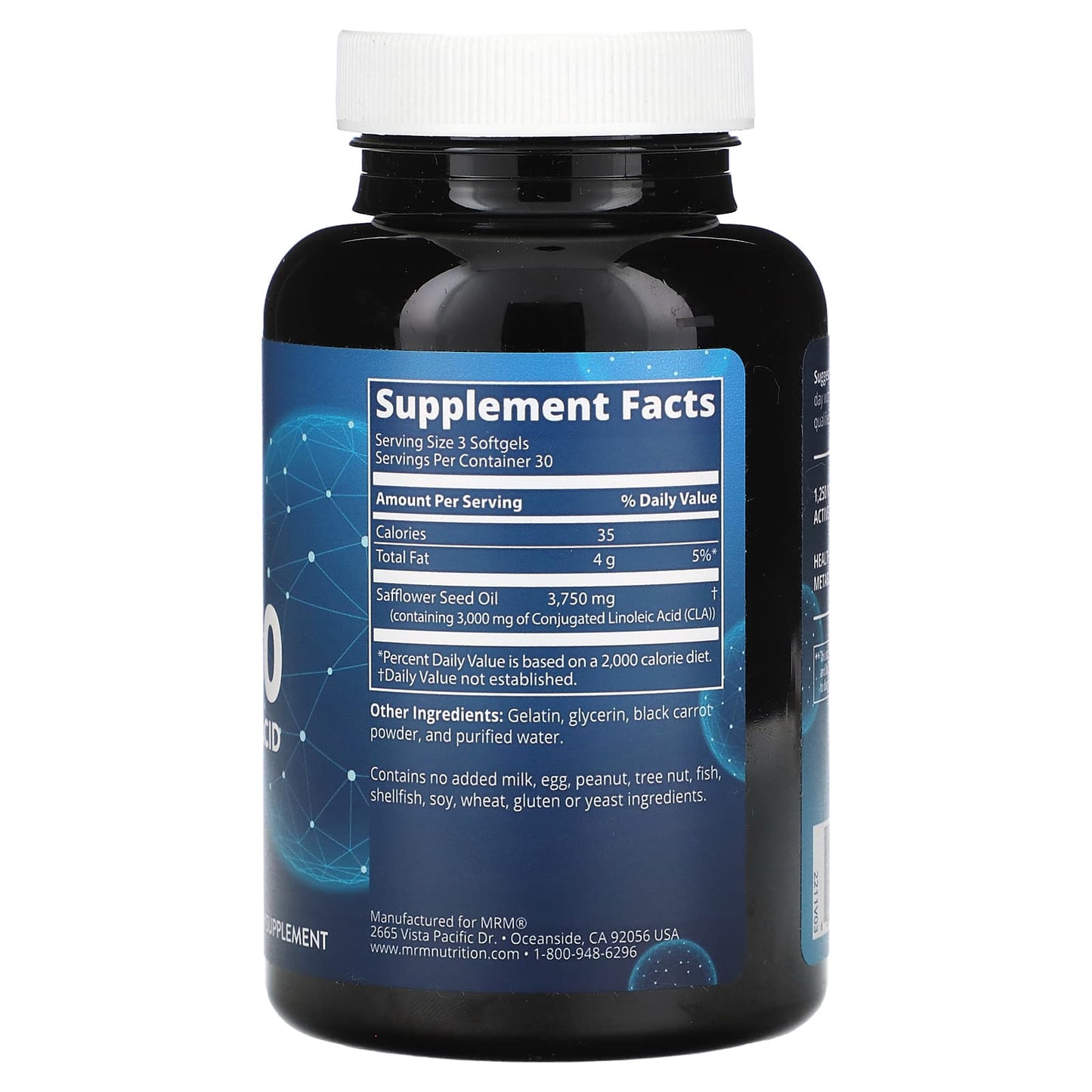 MRM Nutrition, CLA 1250, 3,750 mg, 90 Softgels (1,250 mg per Softgel) - Image 2