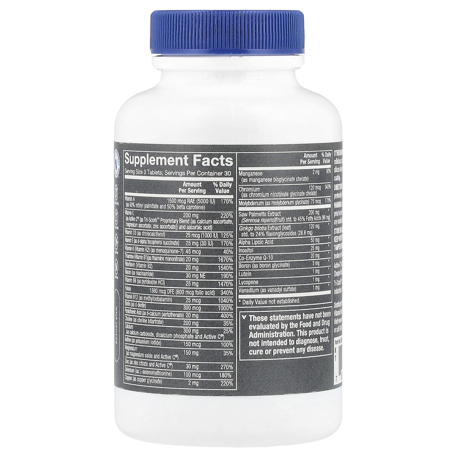 The Vitamin Shoppe, Ultimate Man® 50+, Multivitamin & Multimineral, 90 Tablets - Image 2