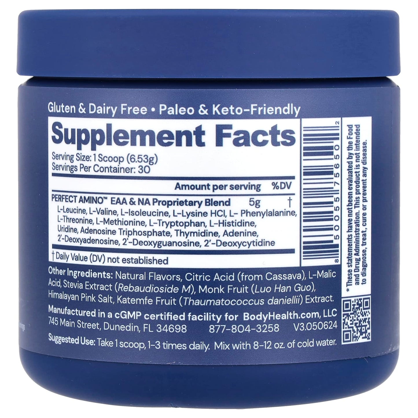 Perfect Amino Strawberry Dietary Supplement for Lean Muscle &amp; Recovery - Image 2