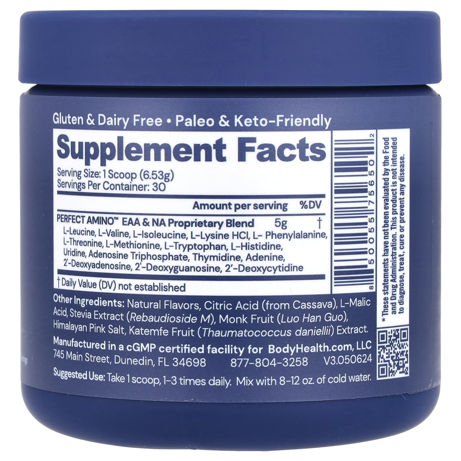 Perfect Amino Strawberry Dietary Supplement for Lean Muscle &amp; Recovery - Image 2
