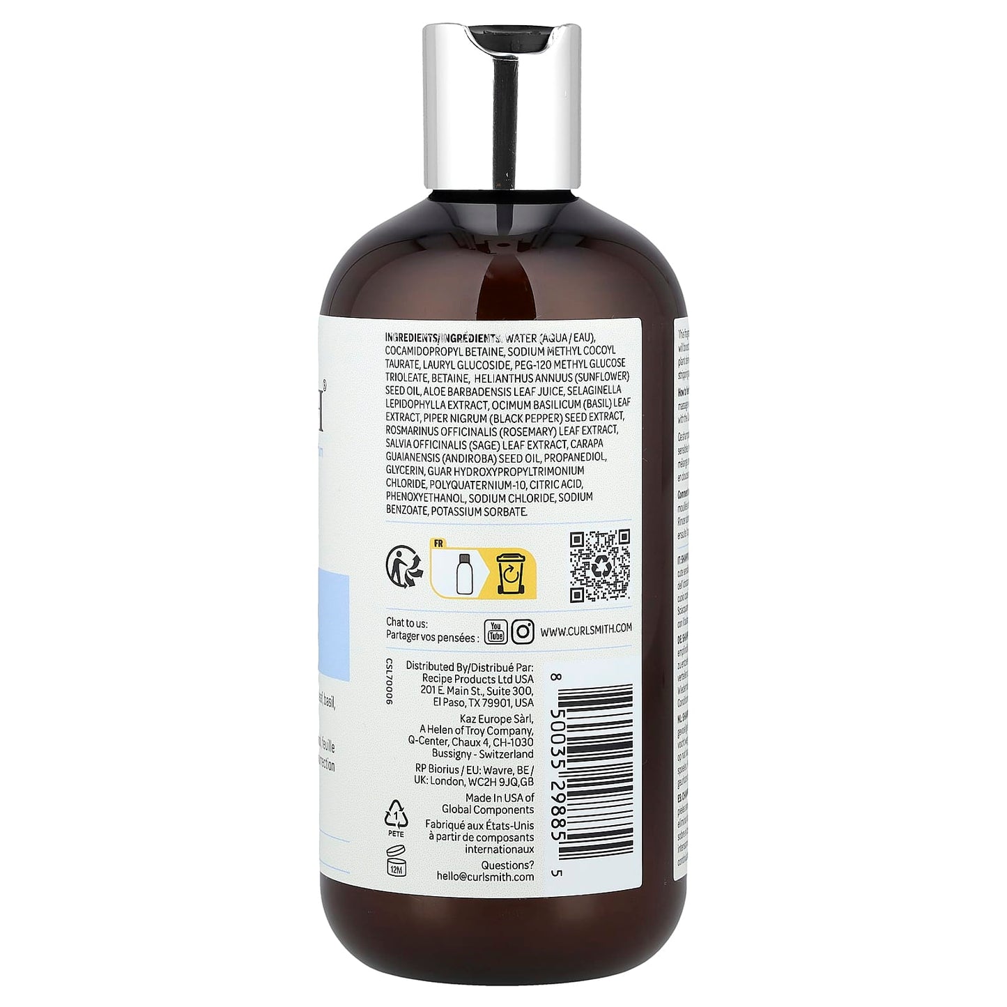 <strong>Curlsmith Fragrance-Free Shampoo for All Curl Types</strong> - 12 fl oz (355 ml) - Image 2