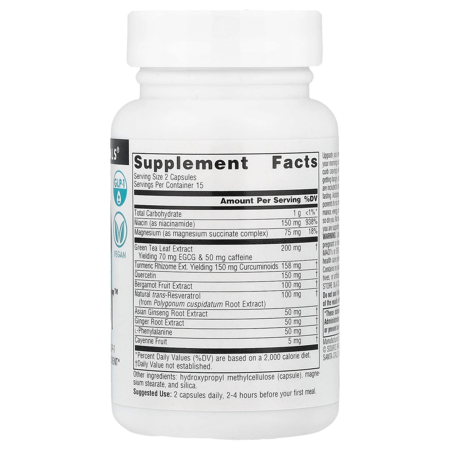 Source Naturals, RealFast™, 30 Vegan Capsules - Image 2