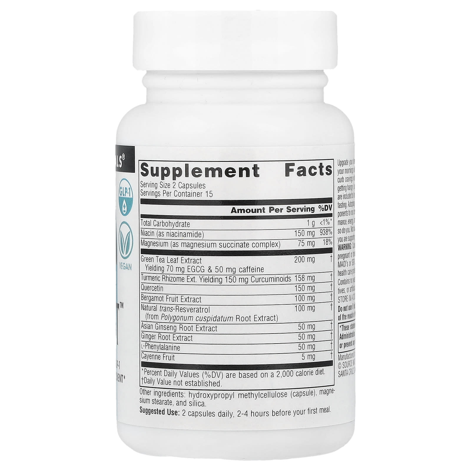 Source Naturals, RealFast™, 30 Vegan Capsules - Image 2