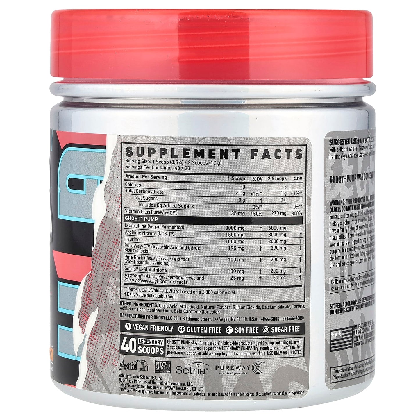 Boost Nitric Oxide with Ghost Pump Supplement - 12 oz - Image 2