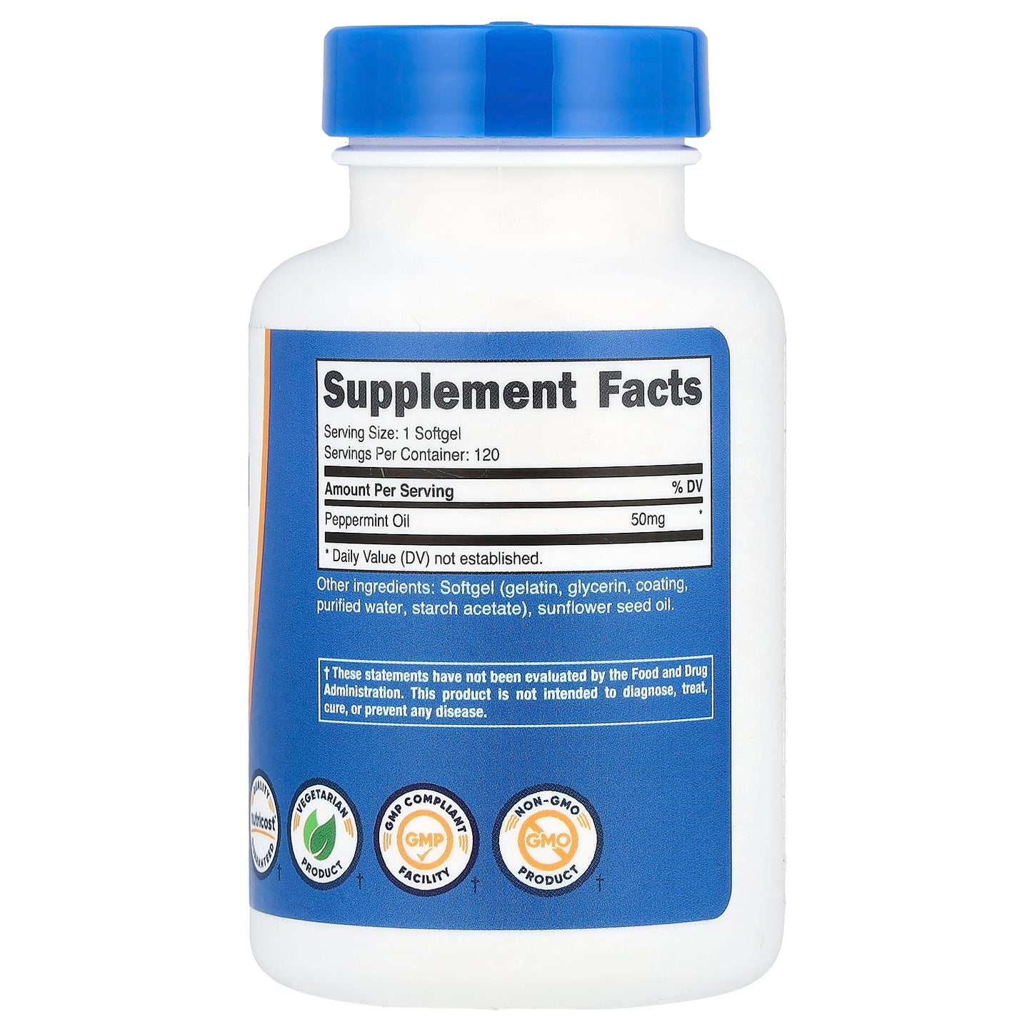 Nutricost, Peppermint Oil, 50 mg, 120 Softgels - Image 2