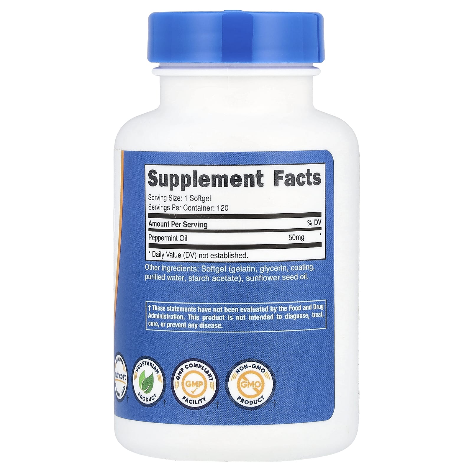 Nutricost, Peppermint Oil, 50 mg, 120 Softgels - Image 2