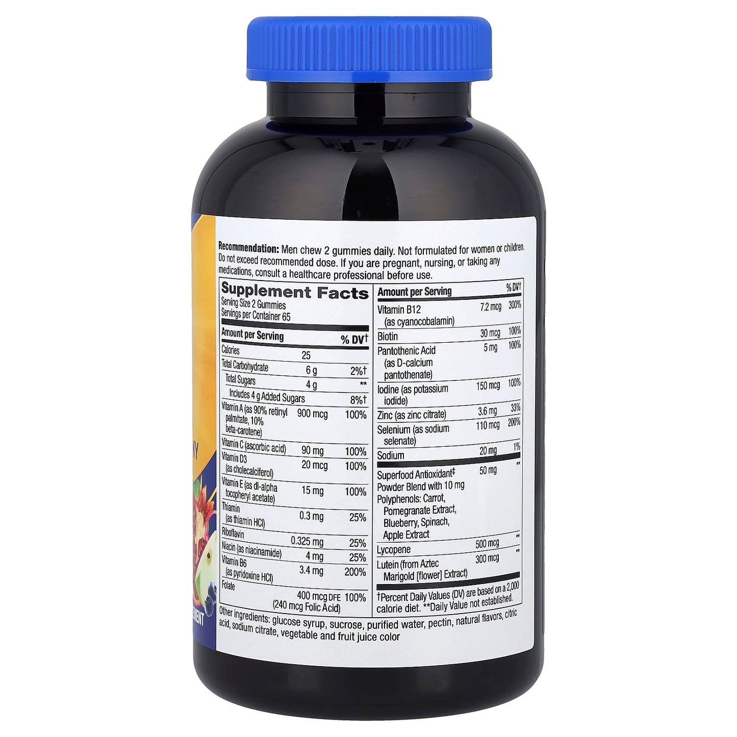Nature's Way, Alive!® Men's 50+ Multivitamin Gummy, Fruit, 130 Gummies - Image 2