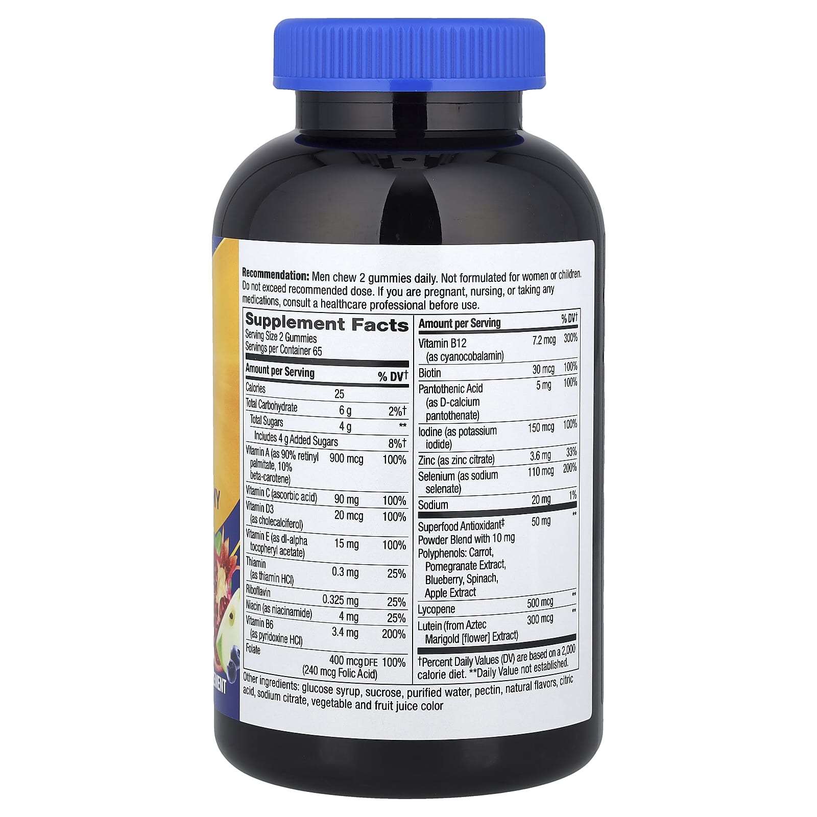 Nature's Way, Alive!® Men's 50+ Multivitamin Gummy, Fruit, 130 Gummies - Image 2