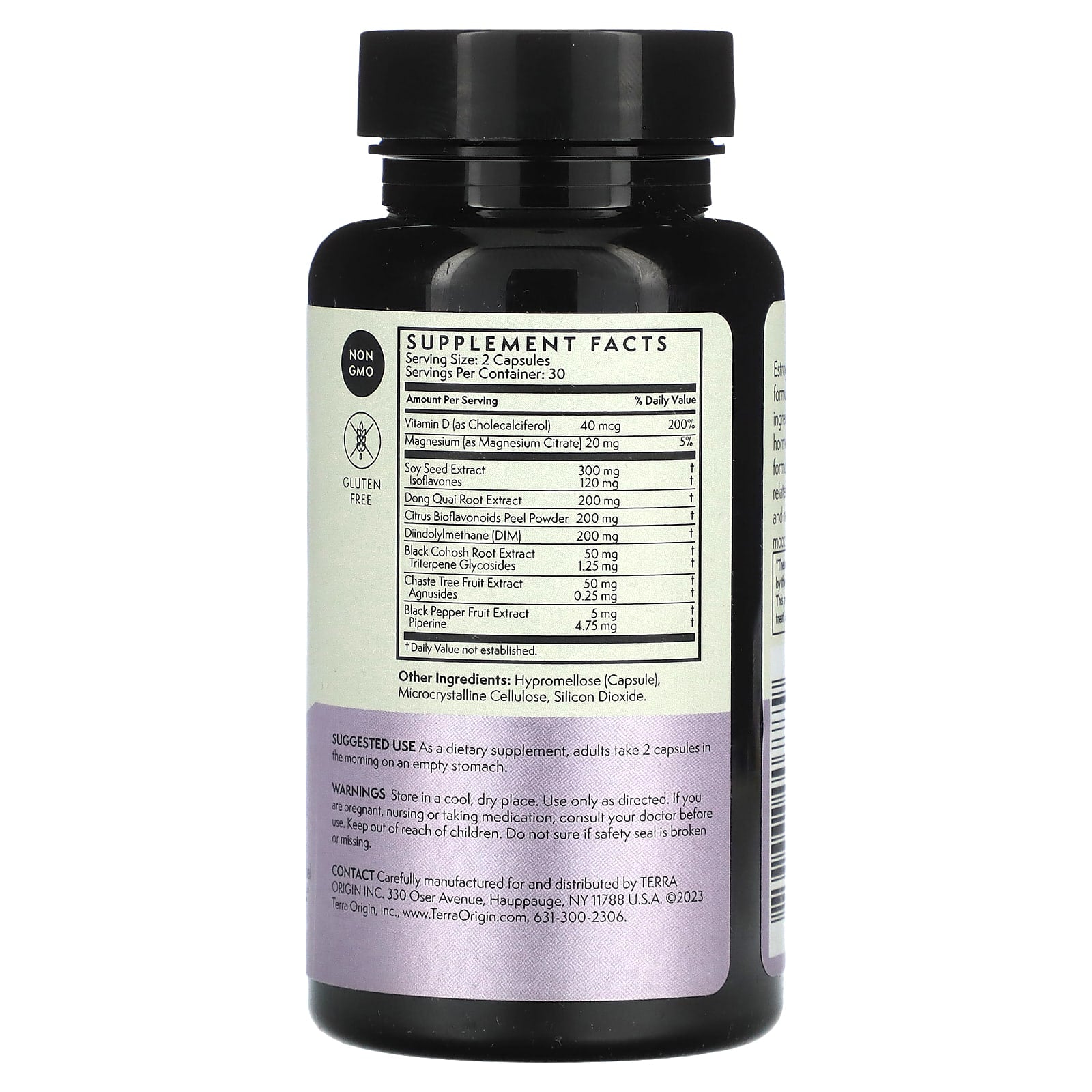 Terra Origin, Healthy Estrogen & Menopause, 60 Capsules - Image 2