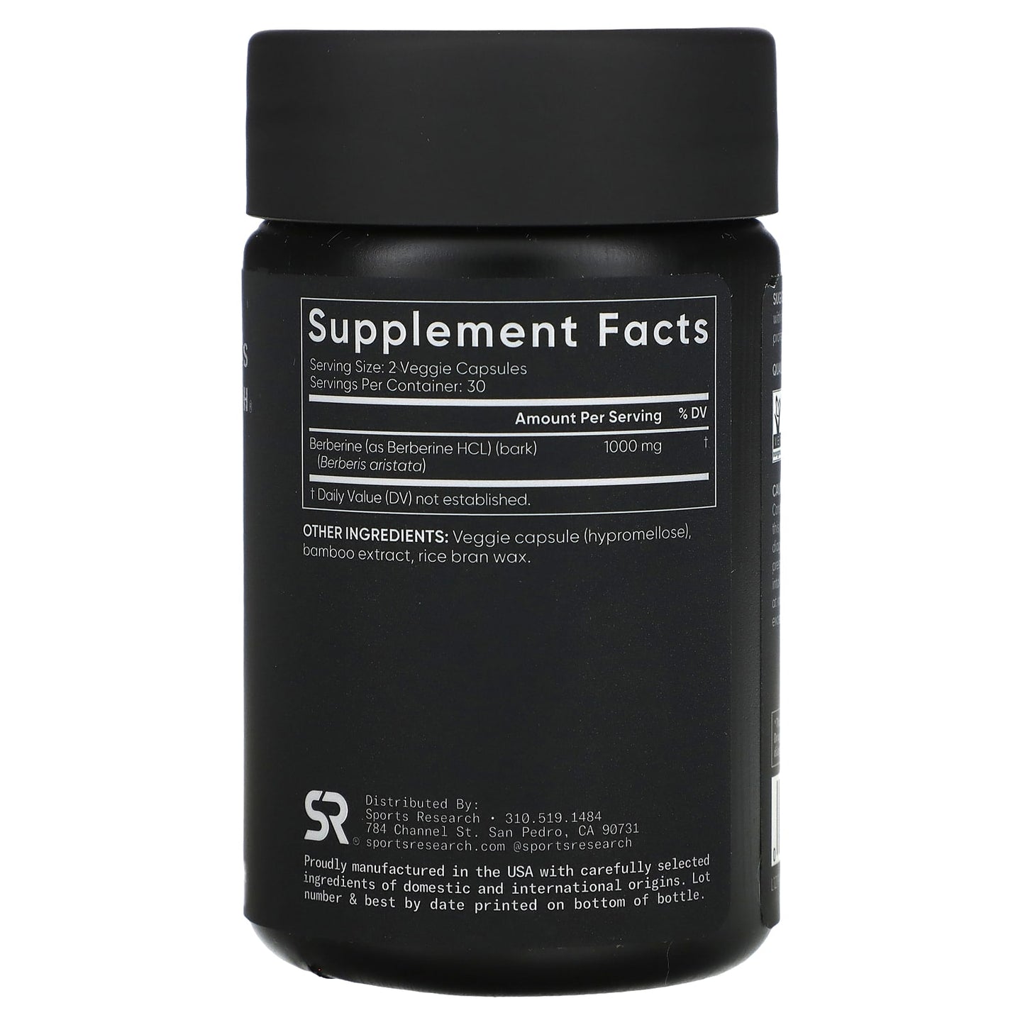 Sports Research, Berberine, 60 Veggie Capsules (500 mg per Capsule) - Image 2