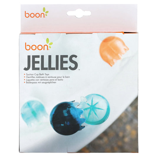 Boon Jellies Suction Cup Bath Toys for 12 Month+ Kids 9 Pieces - Image 1