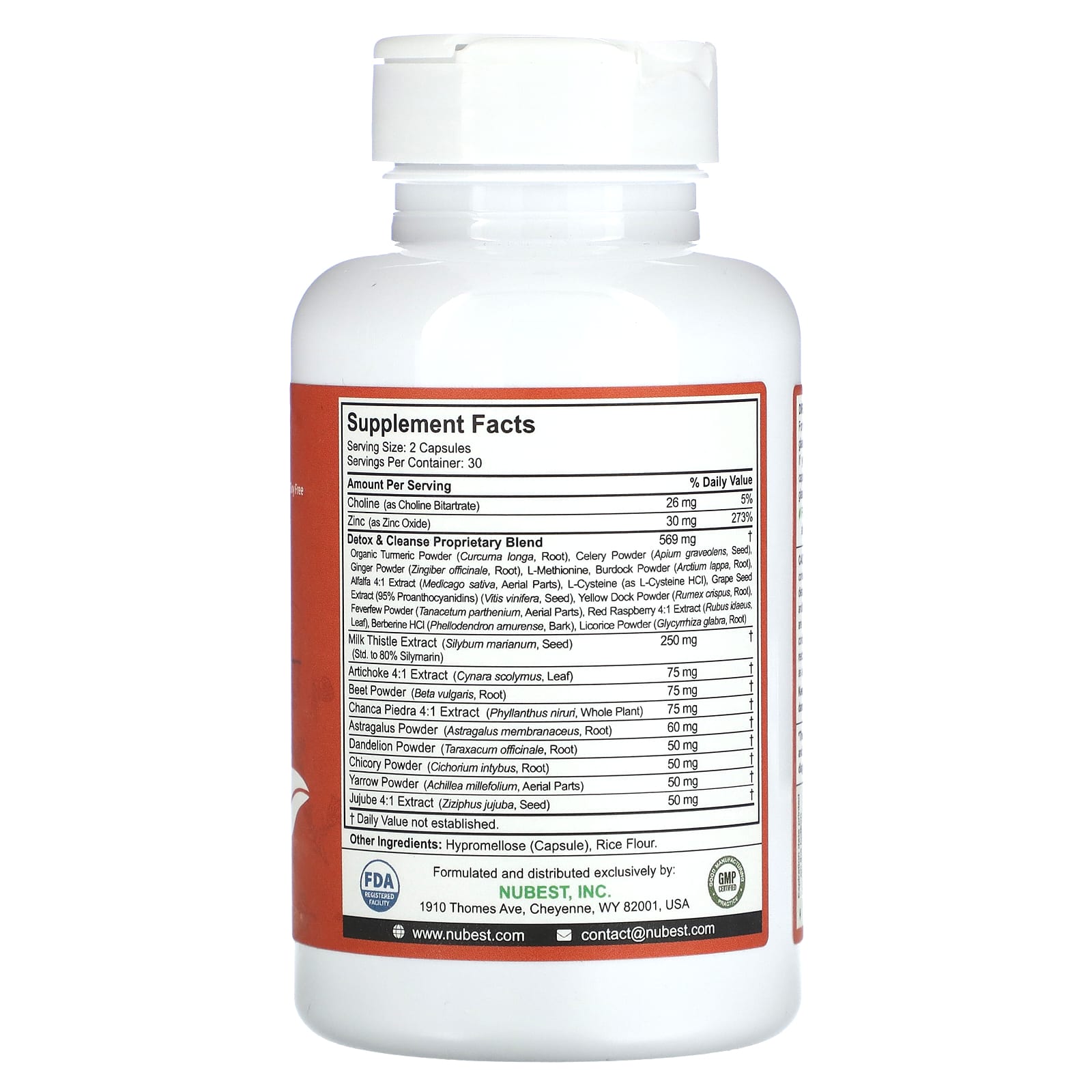 NuBest, Livertox, 60 Vegetarian Capsules - Image 2