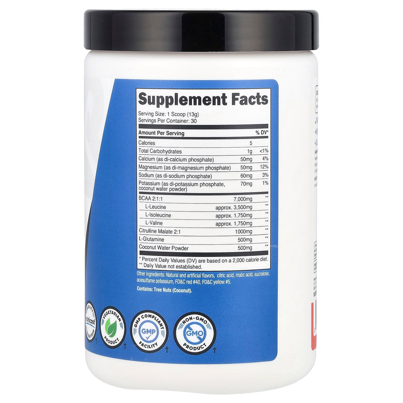 Nutricost, Performance, BCAA+, Tropical Punch, 13.8 oz (387 g) - Image 2